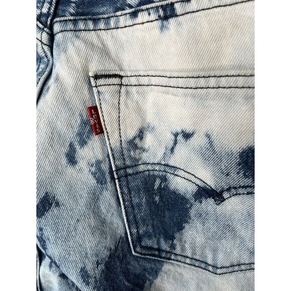 Levis 501 Button Fly Jeans White Oak Cone Denim Acid Wash Tag Size 32/30 - Picture 6 of 11